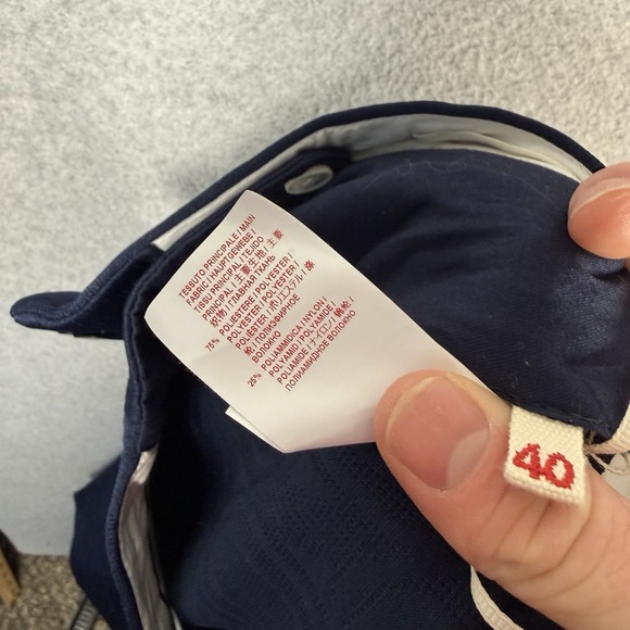 Marni pants womens 40 US 32" navy blue wide leg inlay trousers - Picture 14 of 14